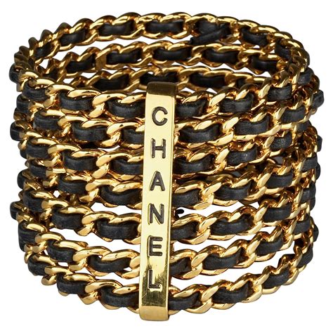 chanel vintage cuff bracelet|Chanel new cuff bracelet with diamond.